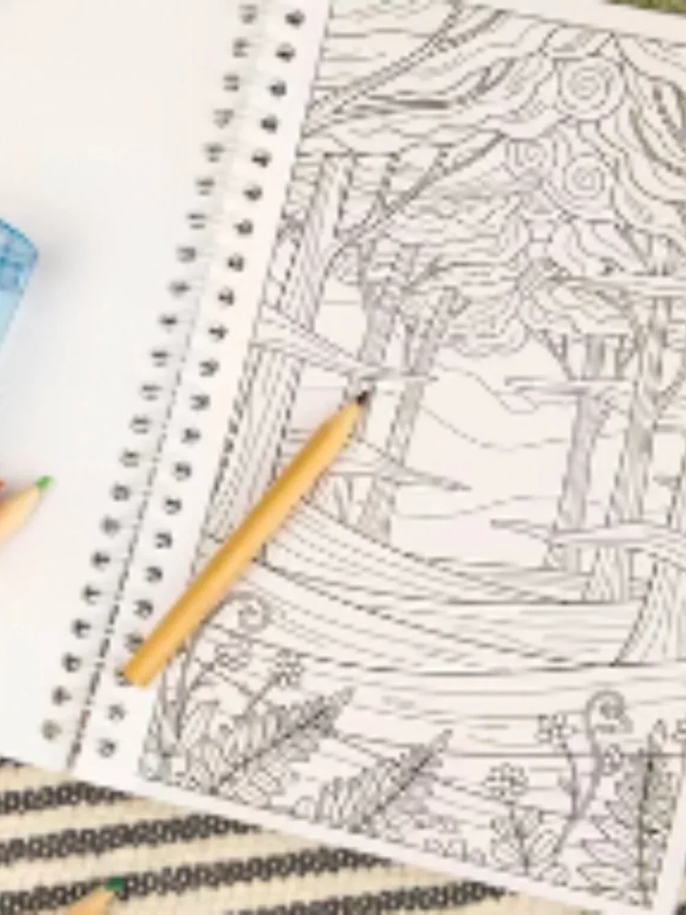 Sunlit Pause Coloring Book - NWT